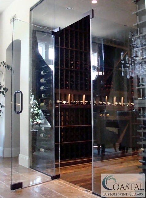 glass-wine-cellar-built-by-Newport-Beach-California-contractors