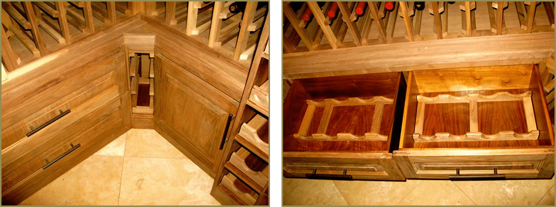 Wine Racks with Drawers