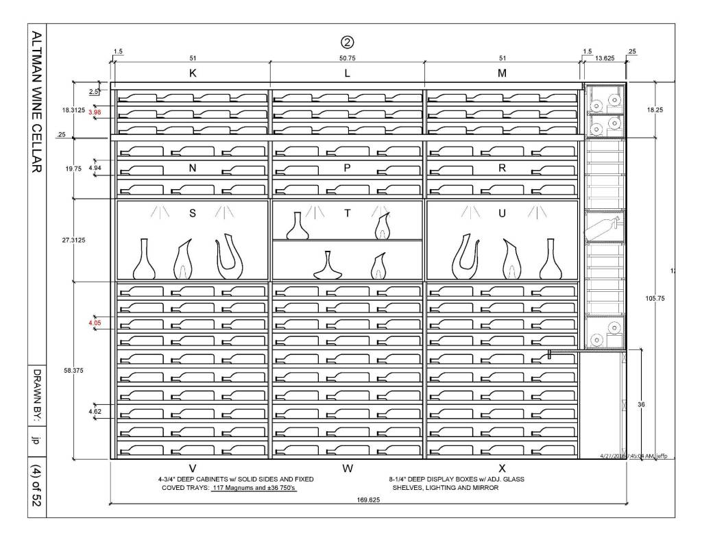 Custom Wine Rack Design La Jolla san Diego