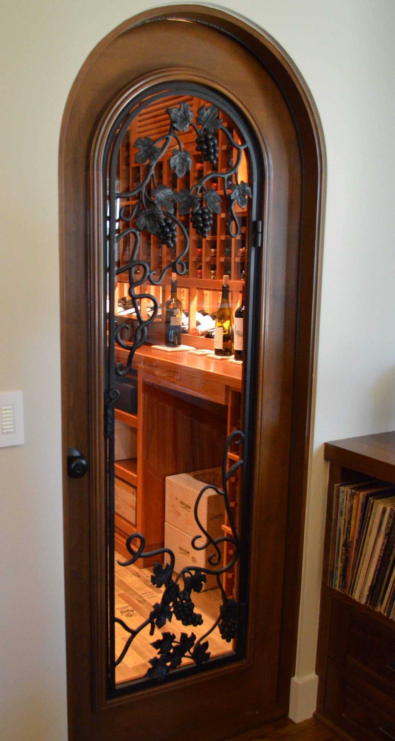 Wine Cellar Construction: Custom Door