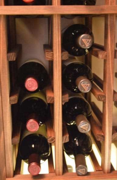 Wine Rack Standard Sized Storage in Wine Closet Design