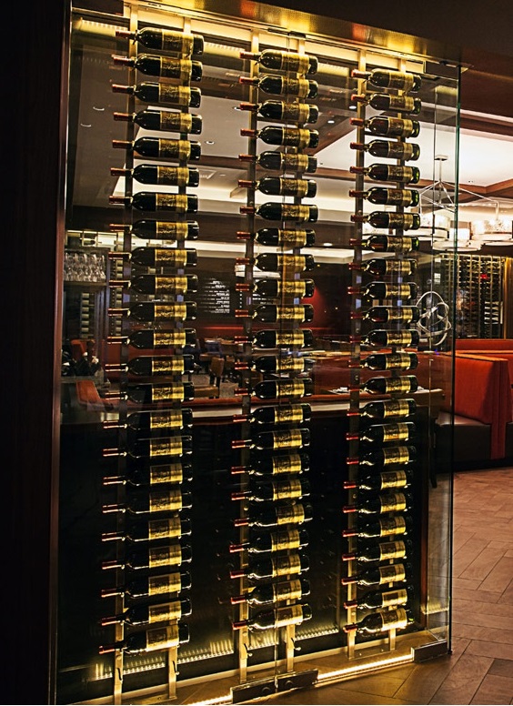 Vintage View Metal Racks For Stylish, Wine Storage Systems