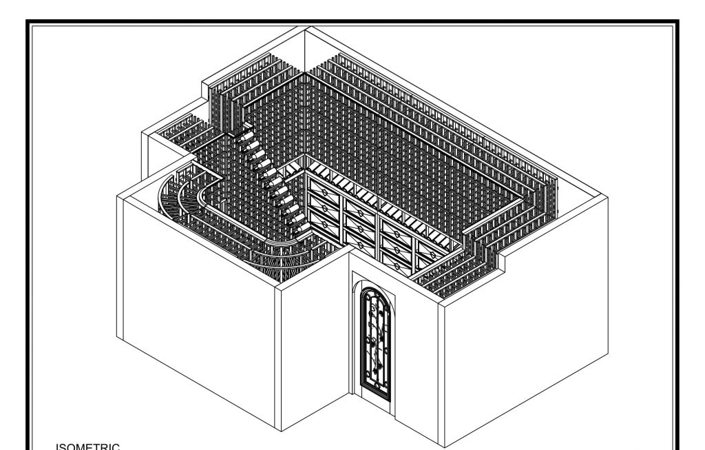 wine cellar 3d design blueprint oakland CA Custom Wine Cellars San