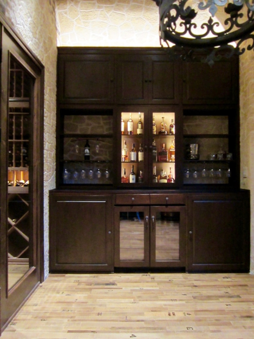 San Francisco Builders Completed this Home Bar in the Wine Tasting Room