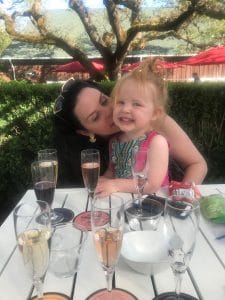 Michael's wife Cari and their daughter