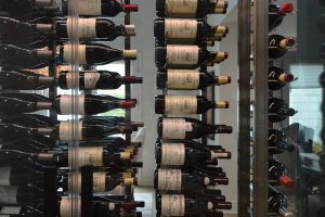 Vintage View Racking in Modern Wine Walls