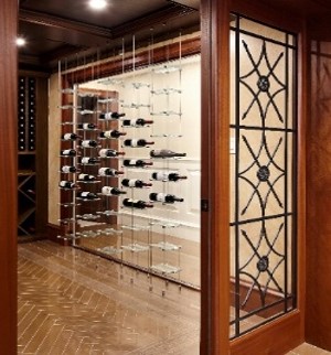 Glass Wine Cellar Doors Add a Luxurious Appeal to Custom Wine Cellars in San Francisco