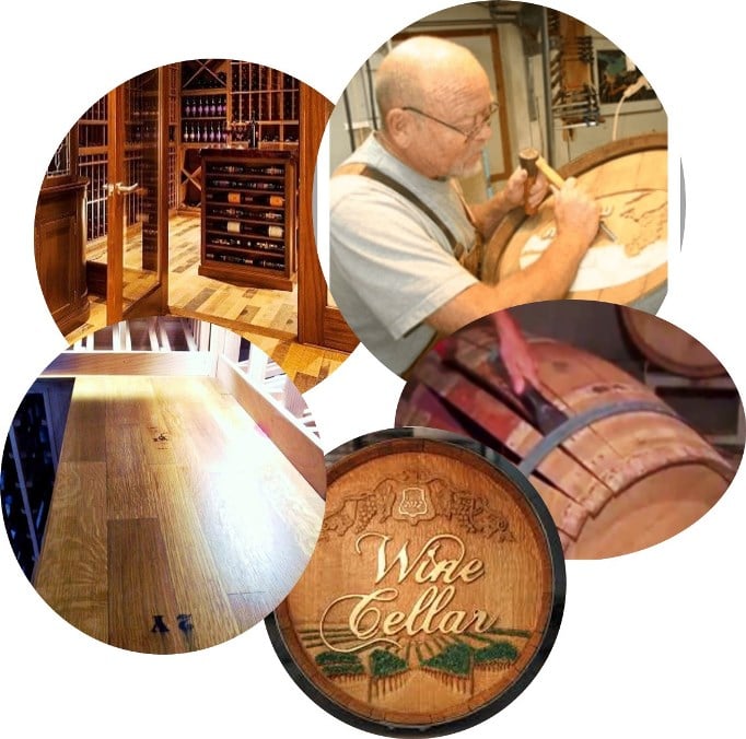 Wine Barrel Features are Perfect for Designing a Stylish Custom Wine Cellar