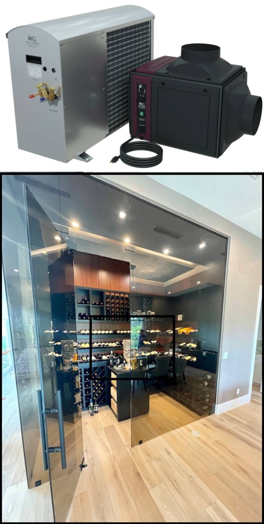 Wine Guardian San Francisco Split System Ducted Wine Cooling System