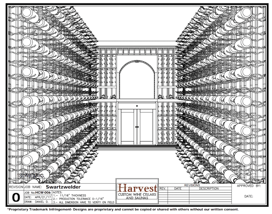 3D Wine Wall Design