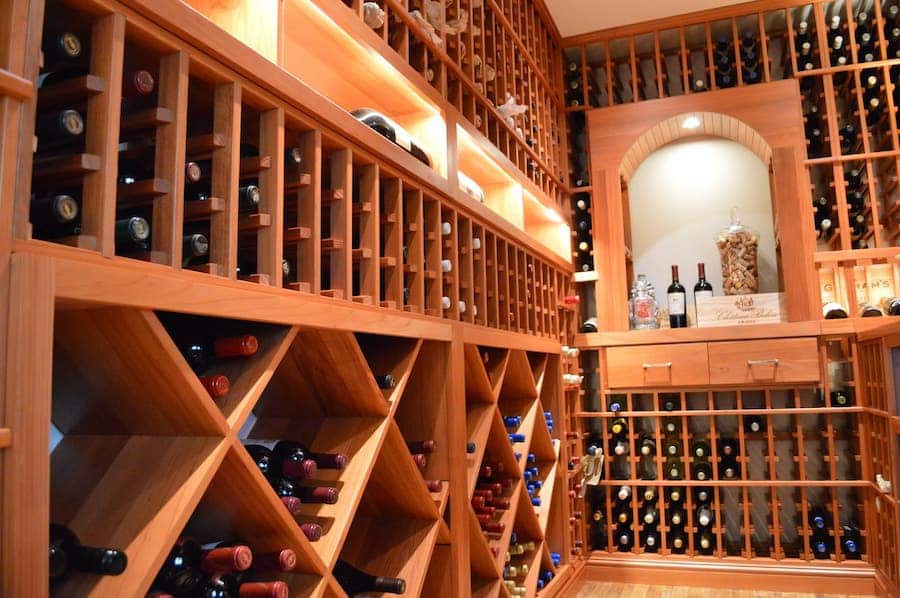 Custom Wine Cellar Rack Construction Design