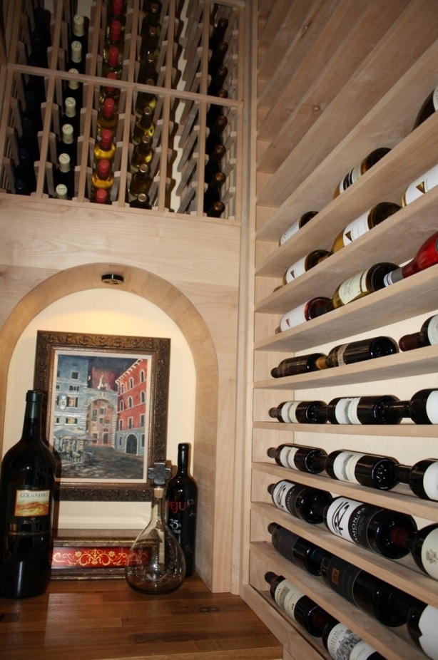 Closet Wine Cellar Construction