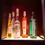 Besides customizing wine cellar doors, we also custom-make wine shelves like this light up base. The base is actually an LED panel enclosed in white acrylic.