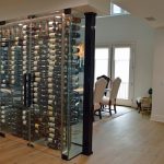 It may not be very obvious in the photo, but this wine wall is tall as it stands from floor to ceiling.