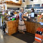 An organized check out counter was also part of this large commercial wine cellar's plans.