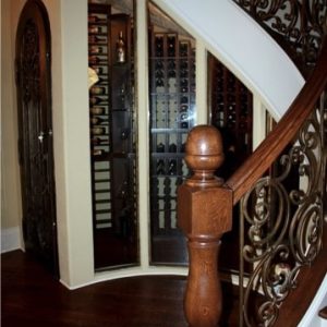 34 - Tall glass windows allow you to look inside this amazing home wine cellar.
