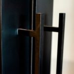 These massive door handles allow the owner to open the closet conveniently.