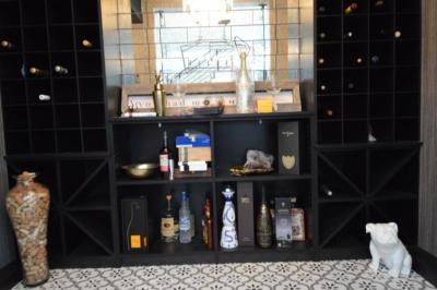 Custom Contemporary Wine Cellar Shelving