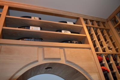 Upper-Shelf-Styling-for-Wooden-Wine-Rack