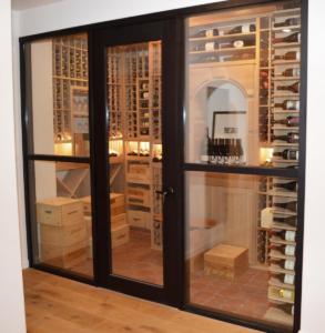 Walk-In-Wooden-Wine-Room-With-Subtle-Lighting